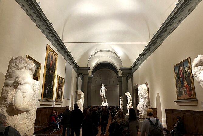 Accademia Gallery Priority Entry Ticket with eBook - Inside the gallery, David rewards patience