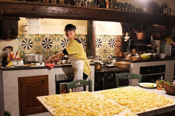 Authentic Florence Cooking Class at Costanza's 1839 Family Estate - A Wine Break in the Middle of the Work