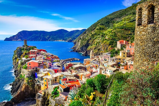Cinque Terre and Pisa Tower Tour from Florence Semi Private - Manarola by boat, train, or optional trail