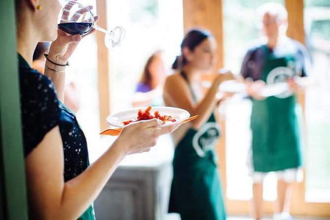Cooking Class and Lunch at a Tuscan Farmhouse with Local Market Tour from Florence - Making pasta with Luca, Erika, and the kitchen team