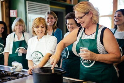 Cooking Class and Lunch at a Tuscan Farmhouse with Local Market Tour from Florence