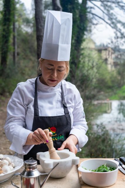 cooking pasta class - Dessert completes the four-course meal