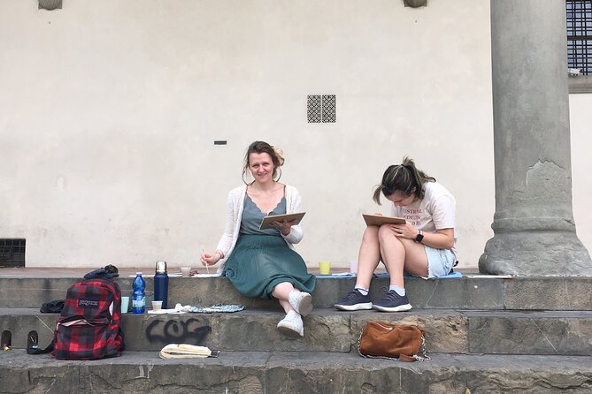 Drawing and Watercolor Workshop in the Heart of Florence - The pencil drawing comes first