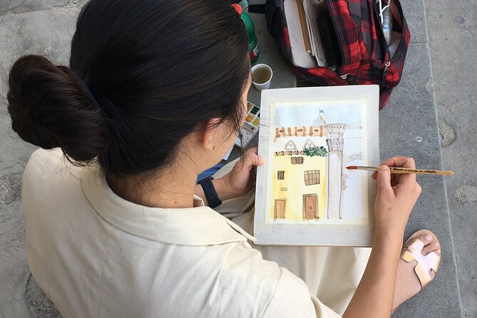 Drawing and Watercolor Workshop in the Heart of Florence - What happens when it rains