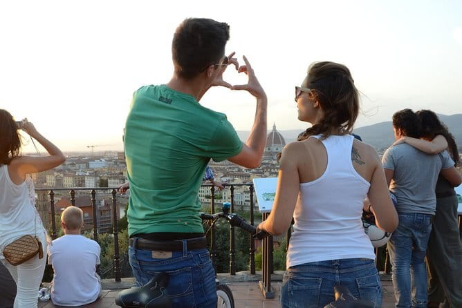 Electric Bike Night Tour of Florence with amazing view from Michelangelo Square - Why Florence works so well after sunset