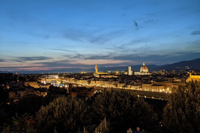Electric Bike Night Tour of Florence with amazing view from Michelangelo Square - The ride to Piazzale Michelangelo