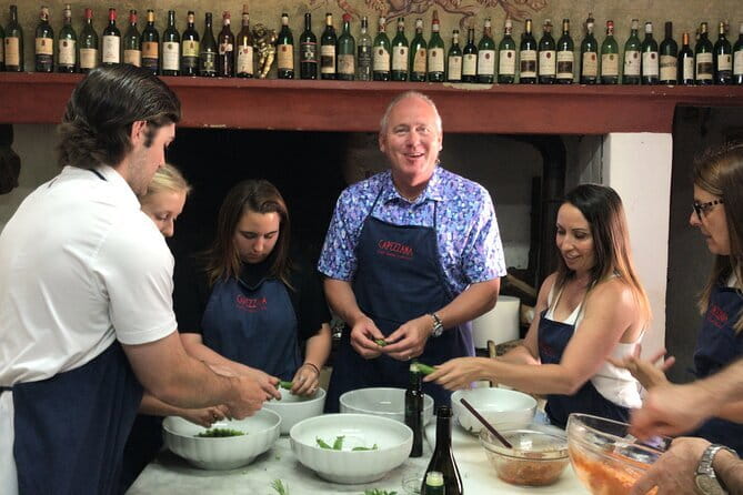 Exclusive Tuscan Cooking Class & Wine Tasting - From appetizers to pasta and dessert