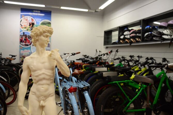 Florence Bike Rental - Using the map to plan four neighborhoods