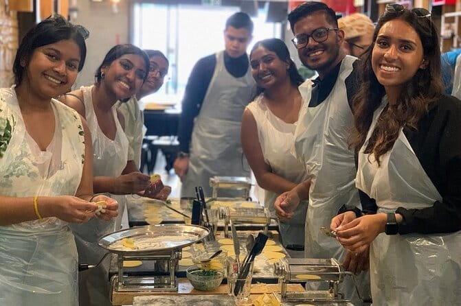 Florence: Cooking Class Pasta & Tiramisu Making Unlimited Wine - Kneading pasta, shaping ravioli, and learning by doing