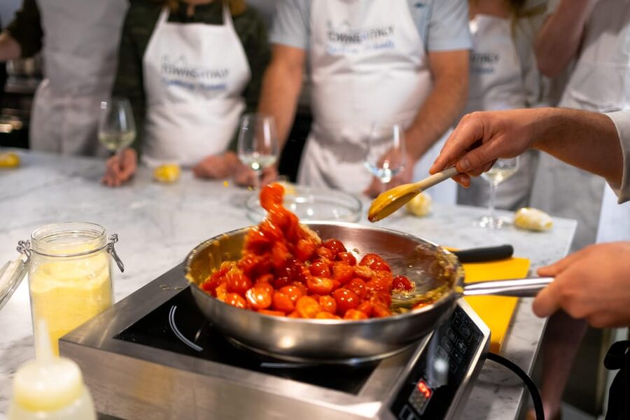 Florence: Cooking Class with Local Food Market Tour - What happens once you reach the cooking school