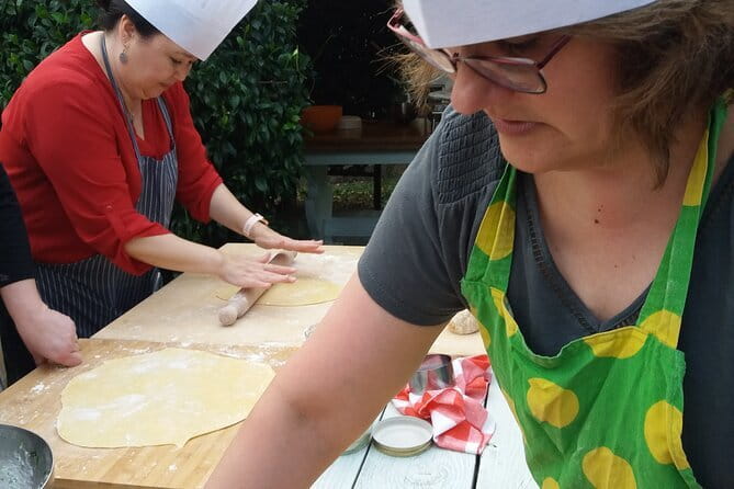 Florence Cooking Class with Wine Pairing in Mirella's Garden Home - A garden setting when the weather cooperates