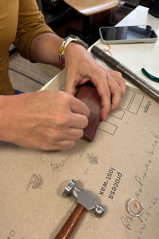 Florence: Custom wedding ring making experience. - A private group makes the experience more personal