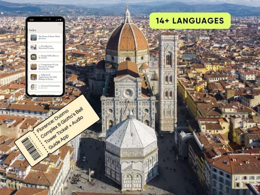 Florence:Duomo Complex & Giotto's Bell Tower Ticket+AudioApp - How the three-day Duomo pass works