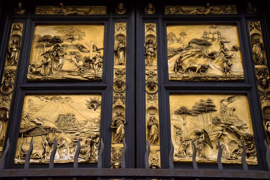Florence: Duomo S. Maria del Fiore Guided Tour - Porta del Paradiso and the baptistery setting