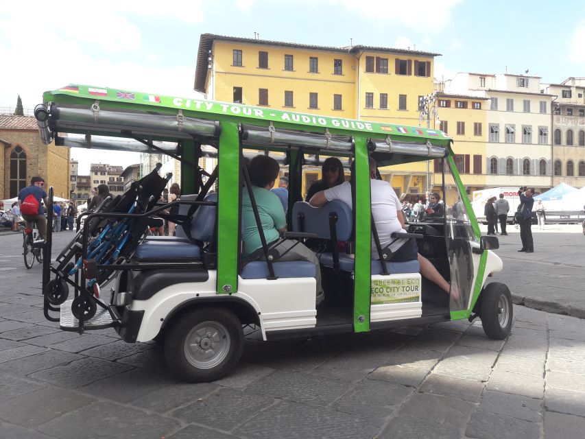 Florence: Eco-Friendly Golf Cart City Tour with Audio Guide - The 1.5-hour route and Piazzale Michelangelo