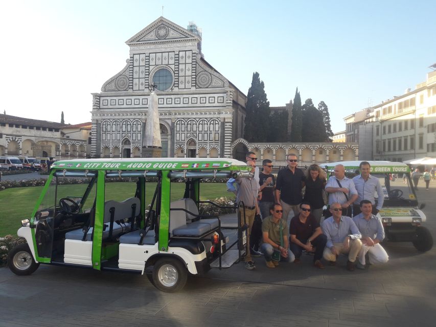 Florence: Eco-Friendly Golf Cart City Tour with Audio Guide - Starting at Santa Croce and heading toward the Arno