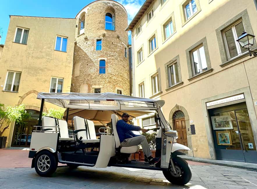 Florence: Electric Tuk-Tuk or Golf Cart City Tour - Key points at a glance