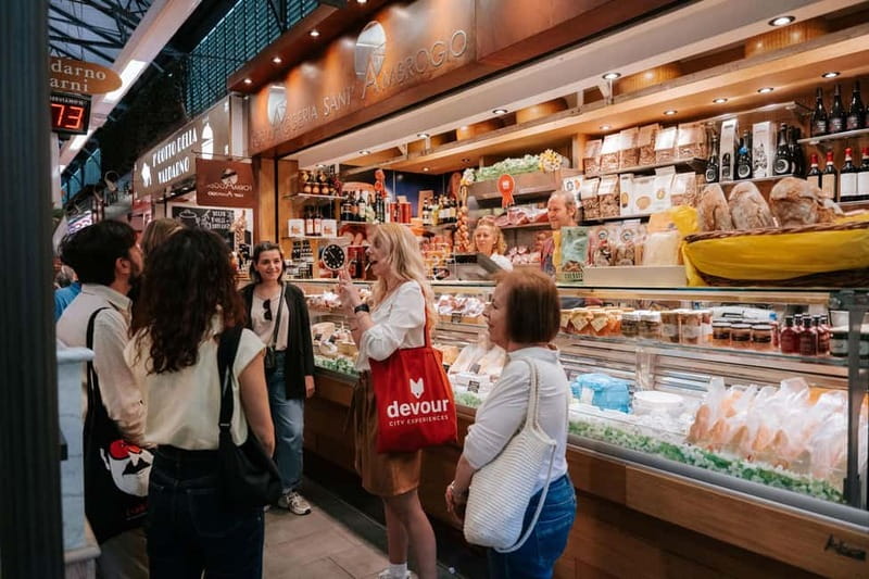 Florence: Local Food, Wine & Market Walking Tour - A short walk through Florence between bites