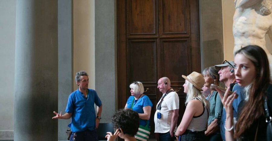 Florence: Michelangelo's David and Accademia Gallery Tour - Meeting Mario Gesu outside the Accademia