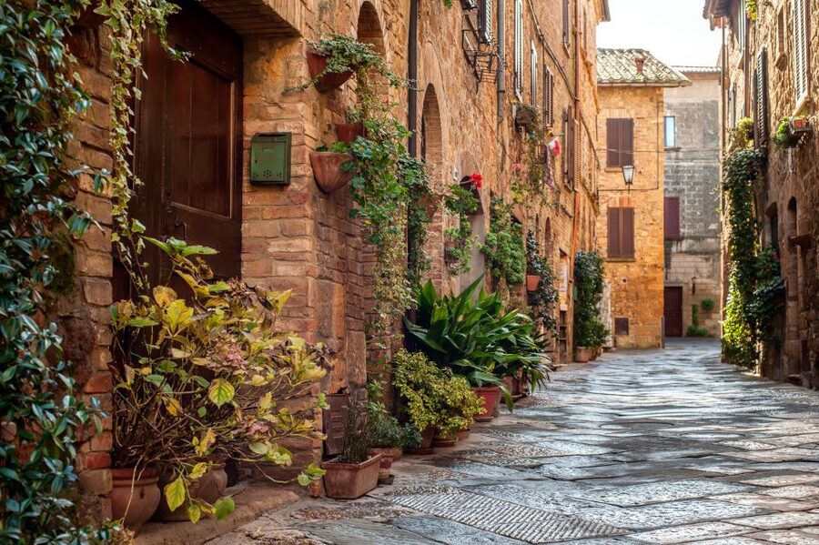 Florence: Monteriggioni & Val d'Orcia Optional Wine Tasting - Montalcino: streets, wine, and a choice