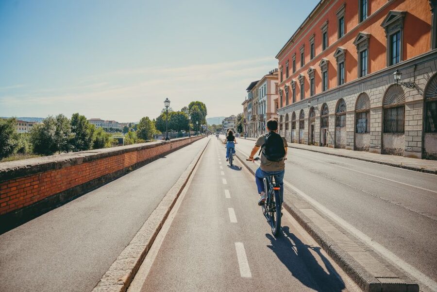 Florence: Night Tour by Electric Bike - The climb to Piazzale Michelangelo