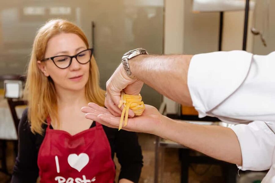 Florence: Pasta Class with Wine, Limoncello and Dessert - Three shapes, three lessons in Italian cooking