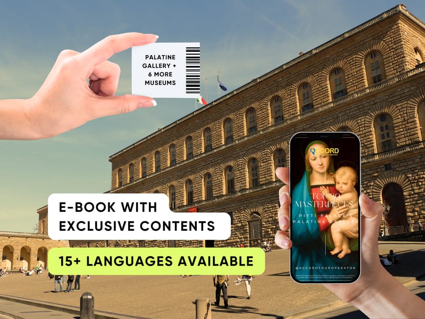 Florence: Pitti Palace 7 Museums Entrance Ticket & eBook - Read the palace as a Medici residence