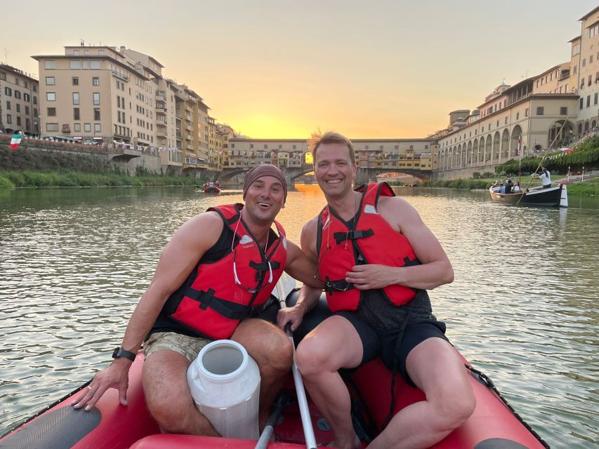 Florence: Ponte Vecchio Rafting Experience with Aperitif - Under the arches of Ponte Vecchio