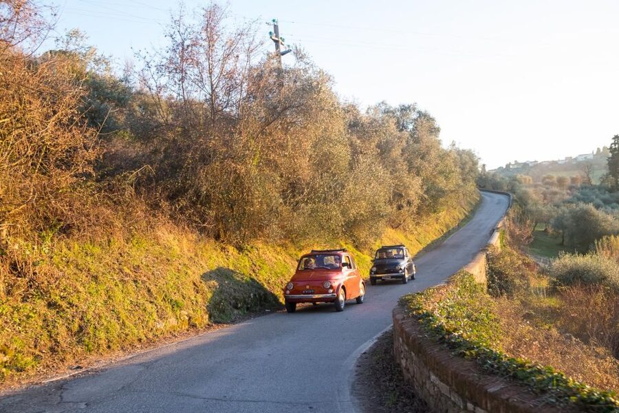 Florence: Private Vintage Fiat500 Countryside & Winery Lunch - Why the Fiat 500 makes the countryside memorable