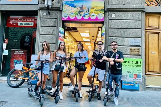 Florence Scooter Guided Tour - Reaching the Arno River and Ponte Vecchio