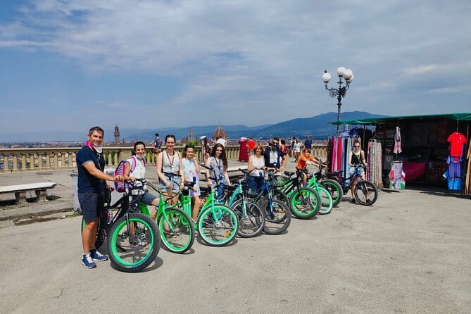 Florence Small Group Electric Bike City Tour - Piazzale Michelangelo: the payoff