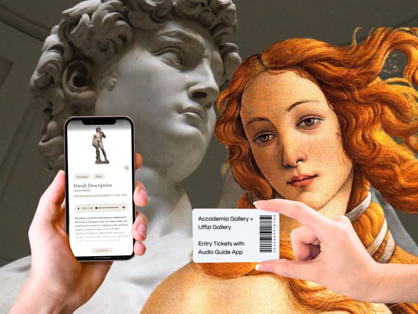 Florence: Uffizi & Accademia Priority Tickets with Audio App - How the mobile audio app works