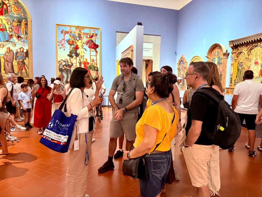Florence: Uffizi & Accademia Small Group Walking Tour - The upper floor, terrace, and Ponte Vecchio views