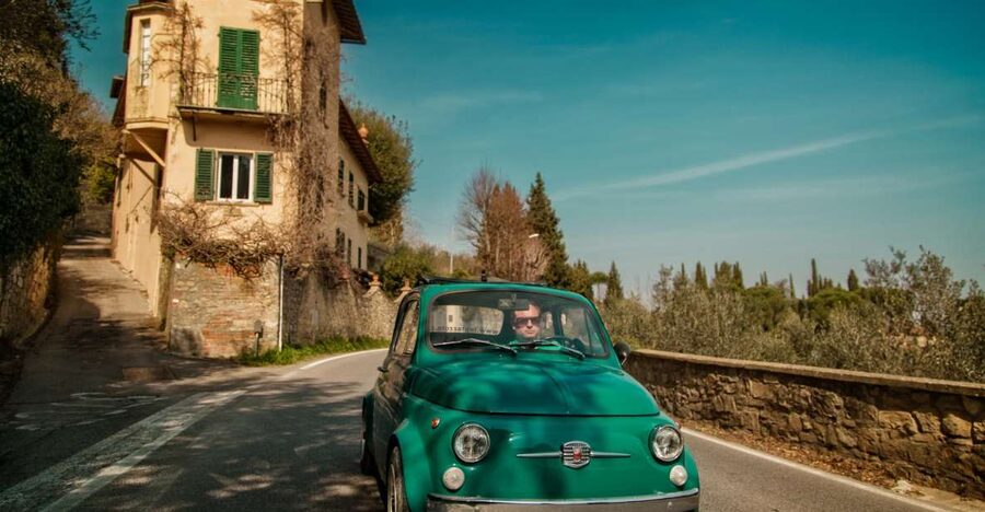 Florence Wine Tasting and Tuscan Lunch in a Vintage Fiat 500 - Leaving Florence for the Tuscan hills