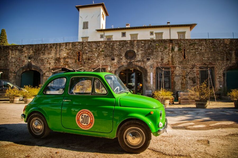 Florence Wine Tasting and Tuscan Lunch in a Vintage Fiat 500 - The manual-car rule is not a footnote