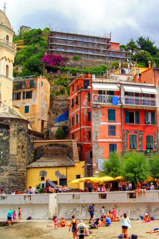 From Florence: Cinque Terre guided tour with Lucca - The 35-minute boat ride along Cinque Terre