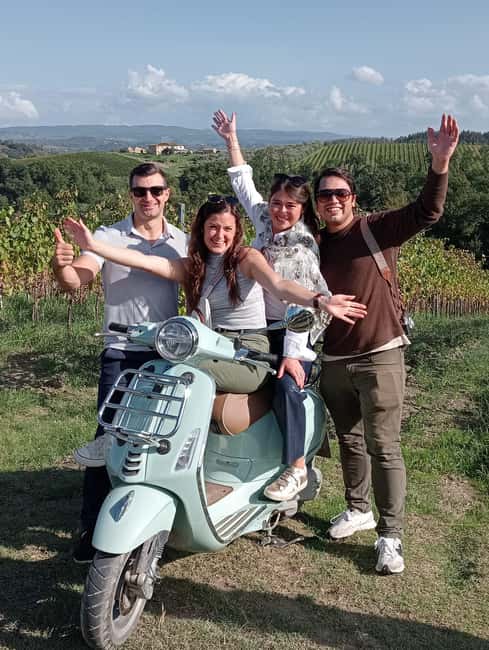 From Florence: Small Group Vespa Tour Tuscany Winery & Lunch - San Gimignano, the medieval stop