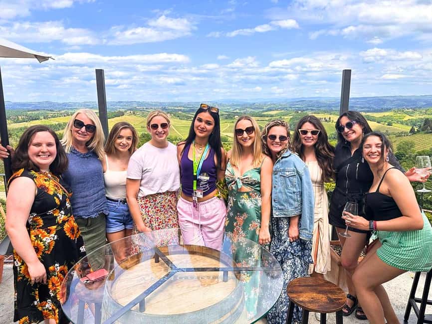 From Florence: Tuscany & San Gimignano Tour with 2 Tastings - First tasting: Chianti Classico, Super Tuscans, and aged balsamic