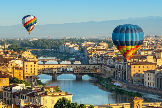 Hot Air Balloon flight in Florence - A sunrise start beside the Arno