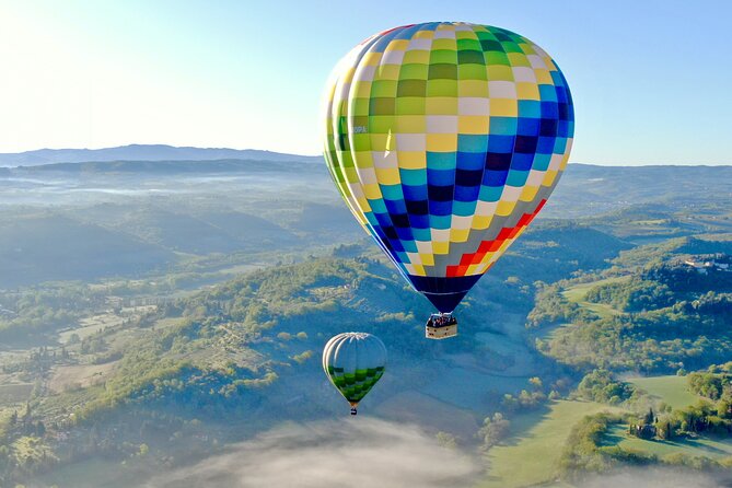 Hot Air Balloon ride in the Chianti Valley Tuscany - A calm finish with Champagne and breakfast