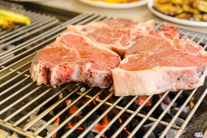 Master the Art of Florentine Steak: A Unique Cooking Experience! - Sitting down to eat what you prepared