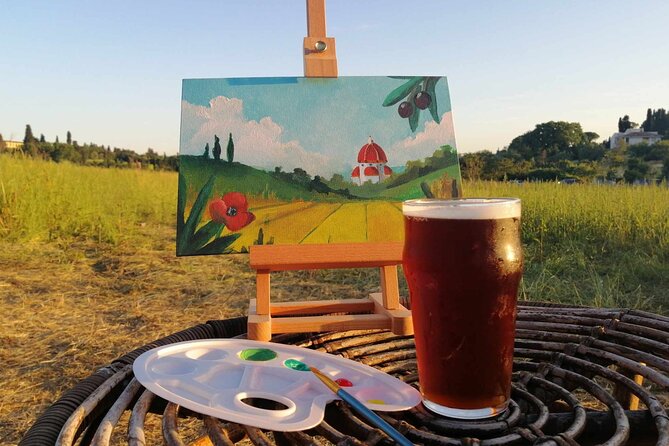 Paint And Drink Florentine Hills Art at La Birr'aia in Marignolle - What happens during the 2.5-hour class