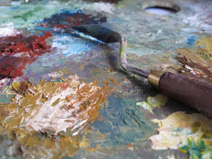 Palette Knife Painting Class Florence - A creative afternoon across the Arno