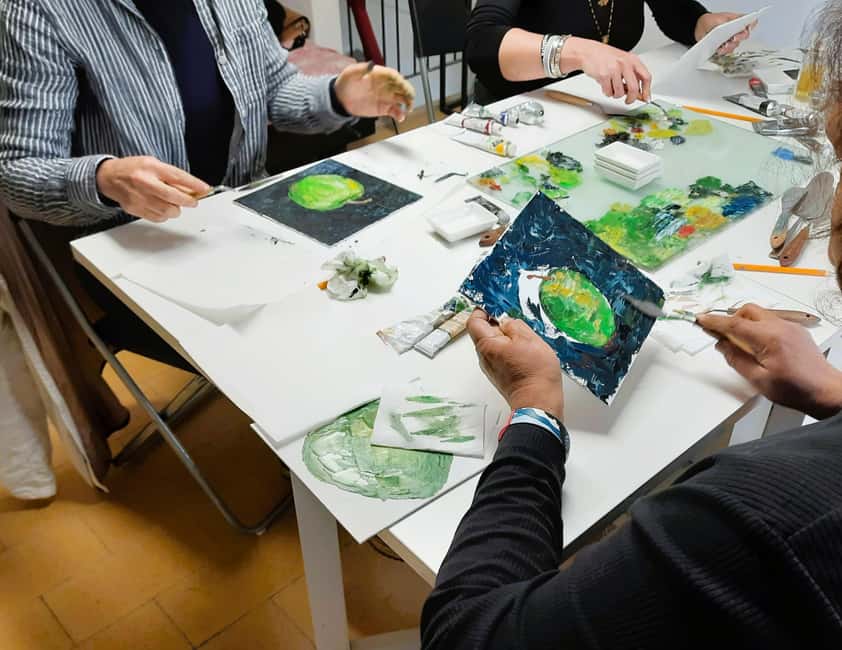 Palette Knife Painting Class Florence - The teachers and the small-group advantage