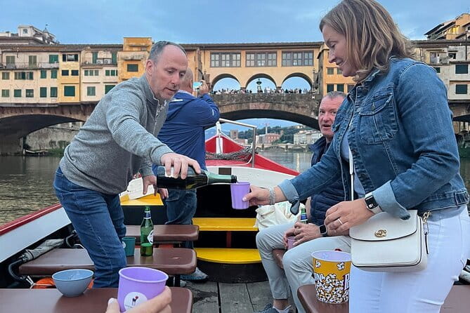 Panoramic Florence by Boat with Wine - Wine, the historic vessel, and the mood on board