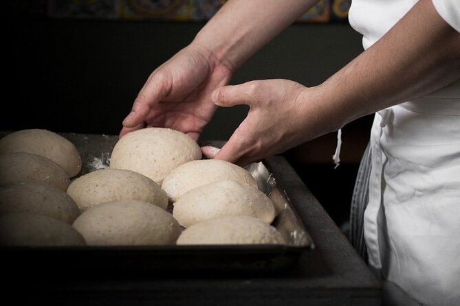 Pizza Making Private Class with Wine Tasting - Preparing dough by hand and with a mixer