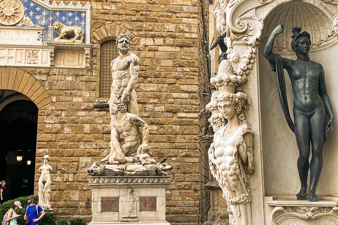 Private WALKING Tour and ACCADEMIA Gallery in Florence Italy - Piazza della Signoria is an open-air history book