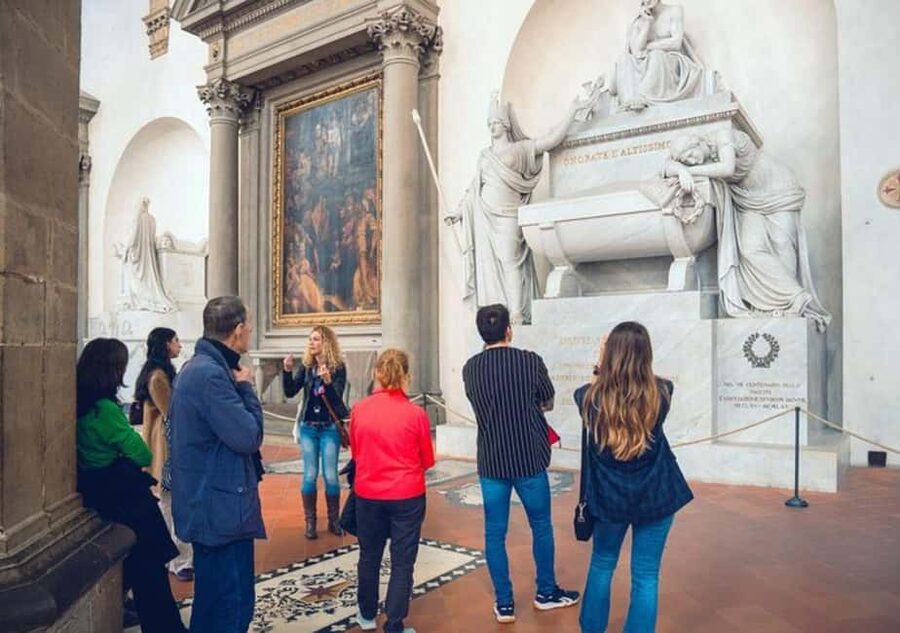 Santa Croce Church Guided Tour in Florence - The sacristy, crypt, bell tower, and chapels