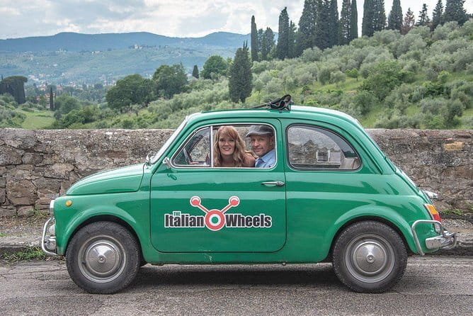 Self-Drive Vintage Fiat 500 Tour from Florence: Tuscan Hills and Italian Cuisine - First views at Piazzale Michelangelo