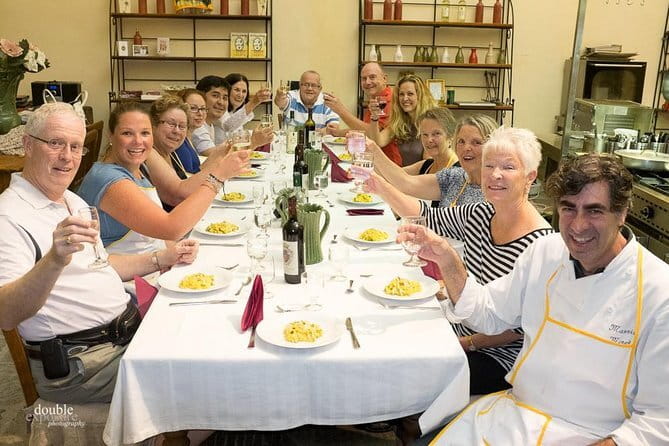 Small-Group Cooking Class in Castle with Optional Transfer - Rolling up your sleeves for four Tuscan courses